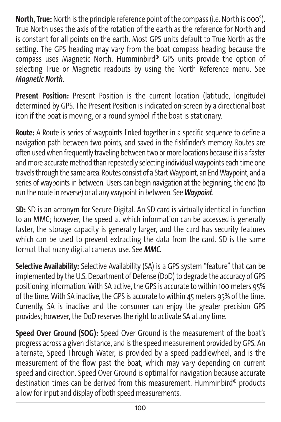 Humminbird 161 User Manual | Page 107 / 112