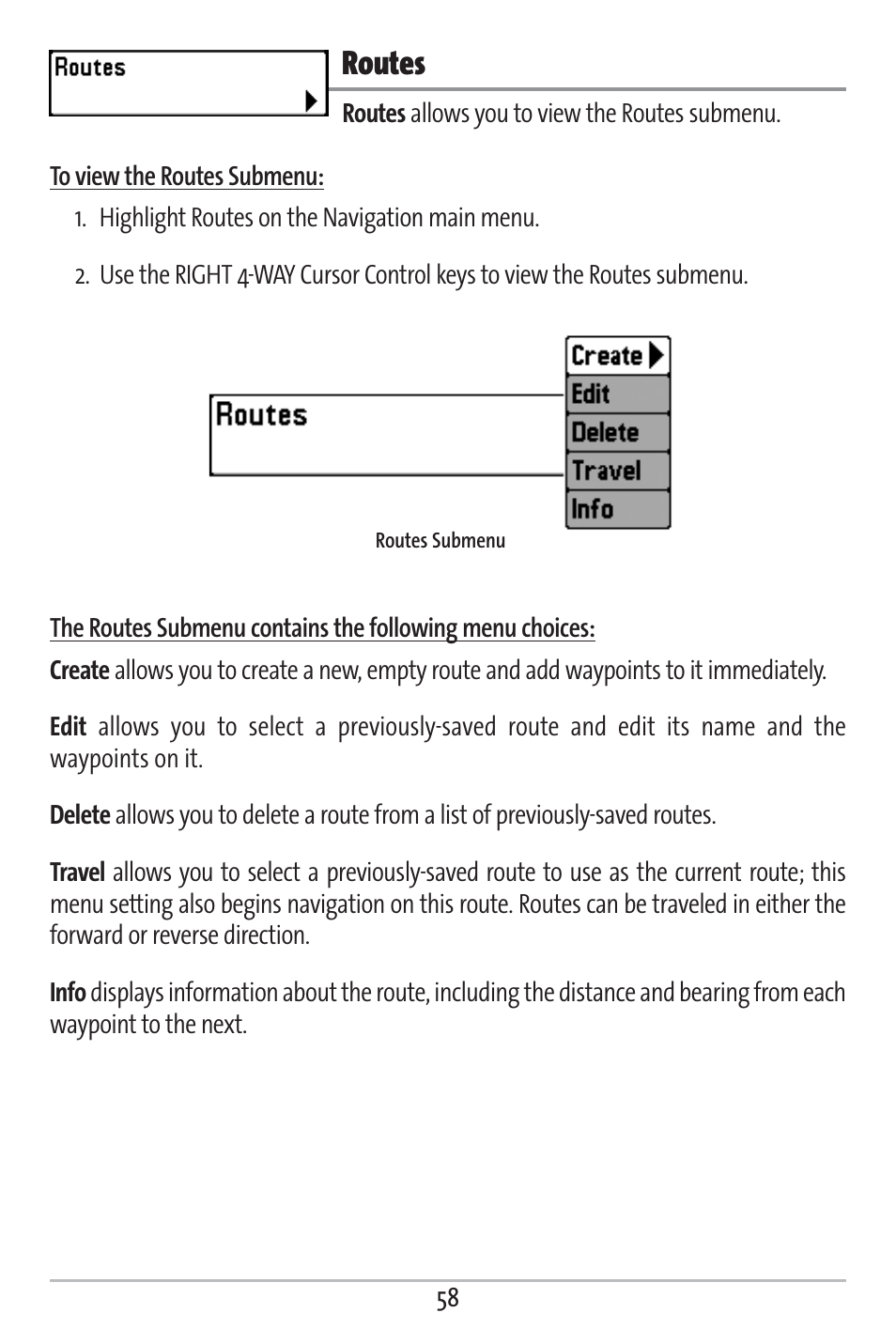 Routes | Humminbird 161 User Manual | Page 65 / 112