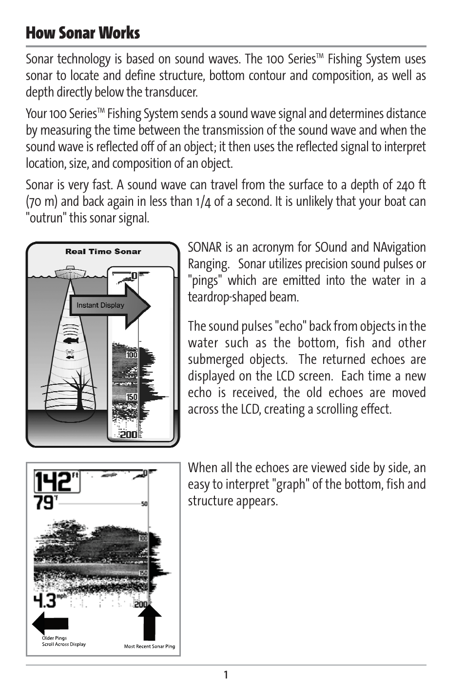 How sonar works | Humminbird 161 User Manual | Page 8 / 112