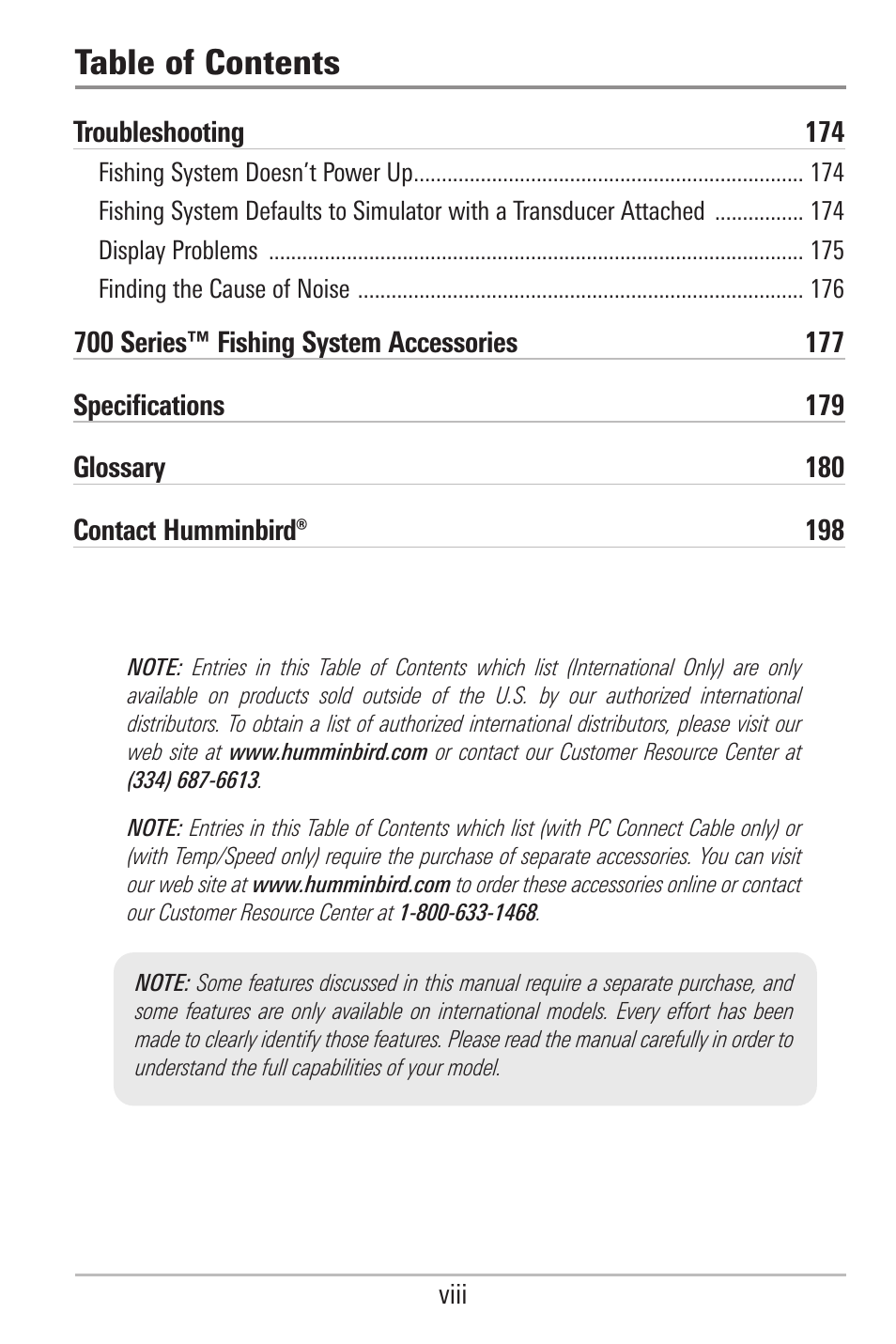 Humminbird 700 SERIES 798CI User Manual | Page 11 / 210