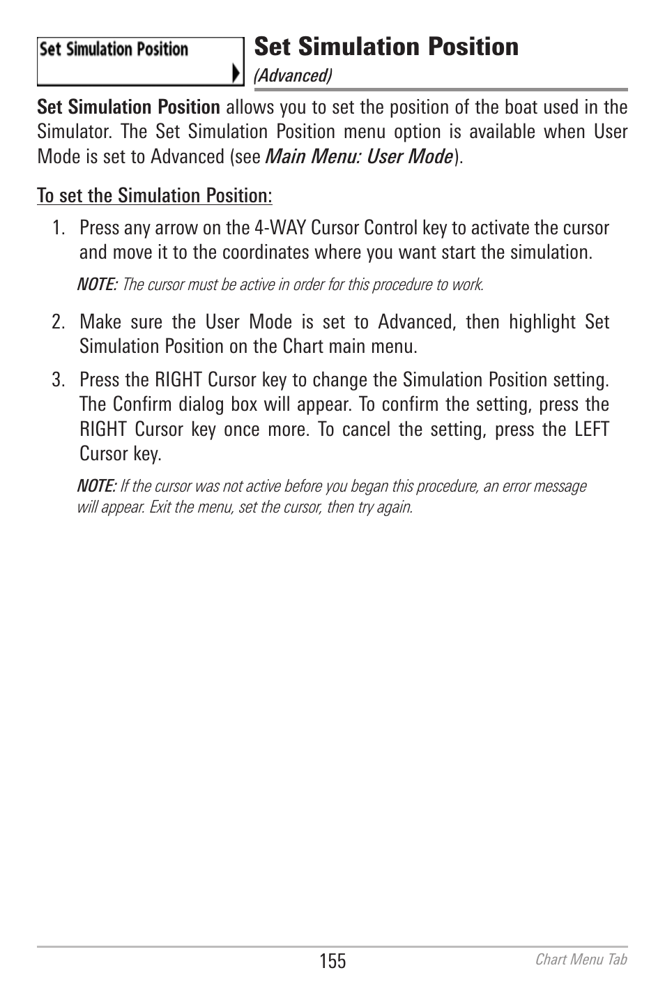 Set simulation position | Humminbird 700 SERIES 798CI User Manual | Page 167 / 210