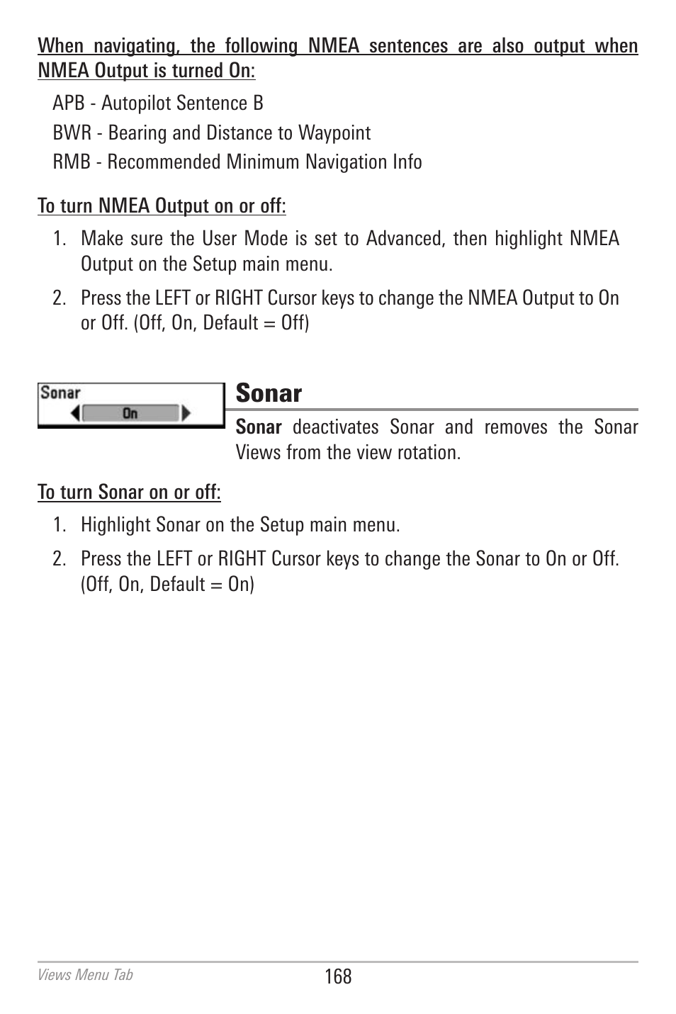 Sonar | Humminbird 700 SERIES 798CI User Manual | Page 180 / 210