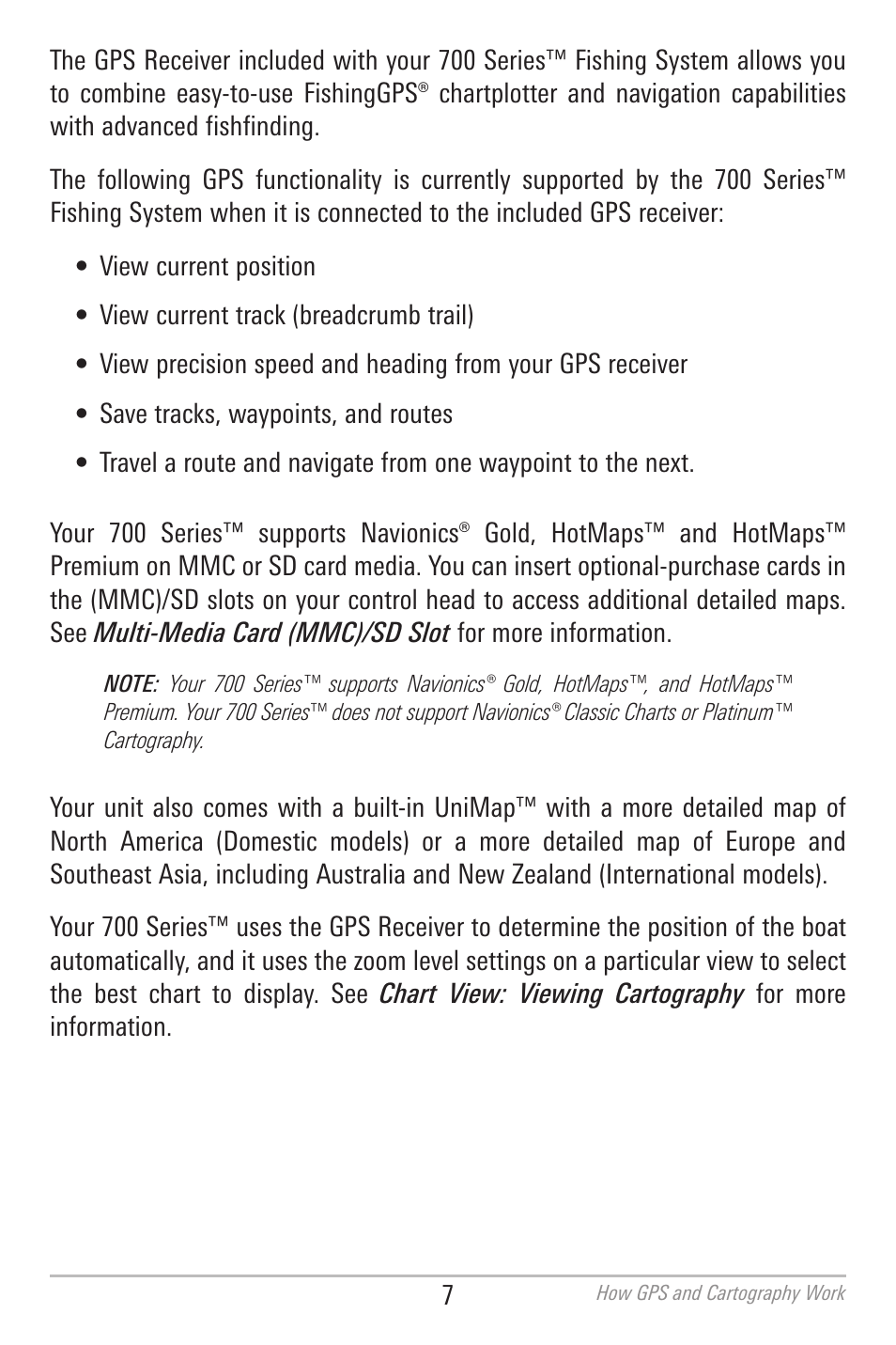 Humminbird 700 SERIES 798CI User Manual | Page 19 / 210