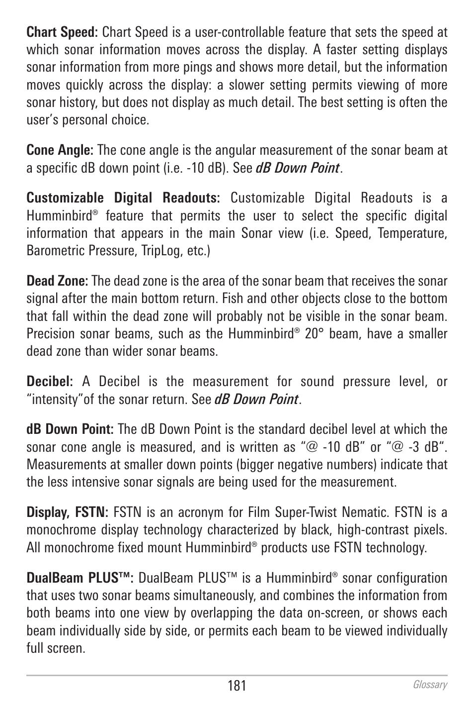 Humminbird 700 SERIES 798CI User Manual | Page 193 / 210