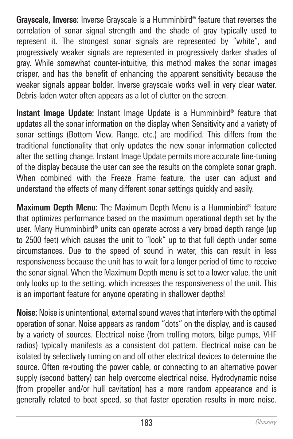 Humminbird 700 SERIES 798CI User Manual | Page 195 / 210