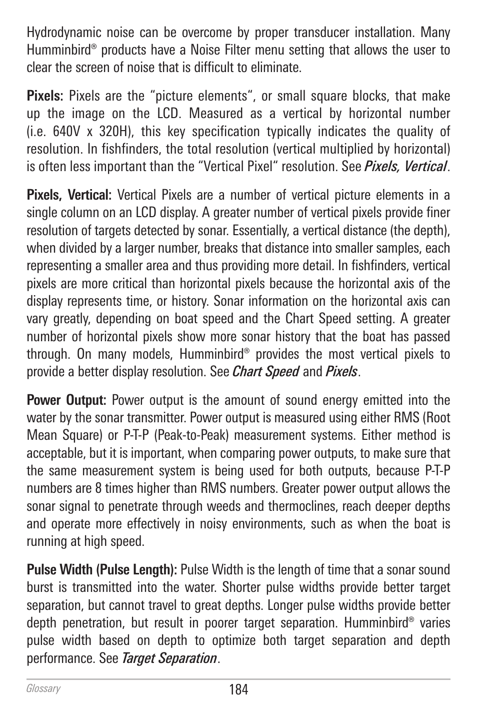 Humminbird 700 SERIES 798CI User Manual | Page 196 / 210