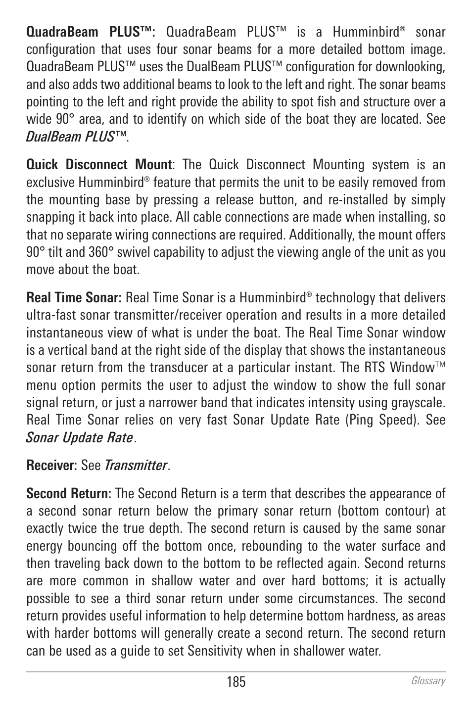 Humminbird 700 SERIES 798CI User Manual | Page 197 / 210