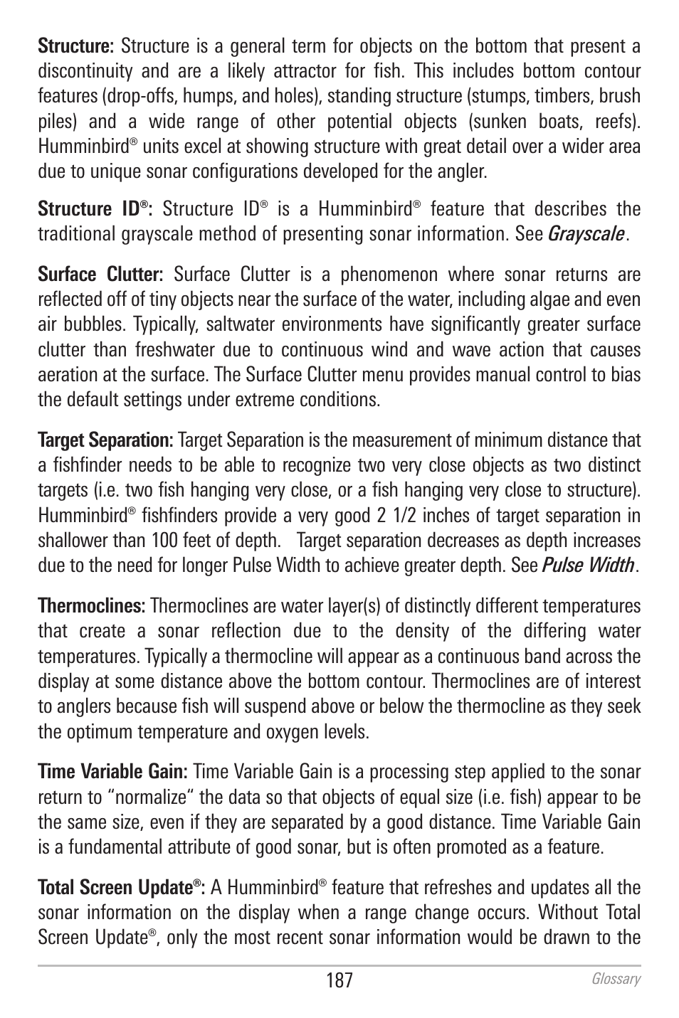 Humminbird 700 SERIES 798CI User Manual | Page 199 / 210