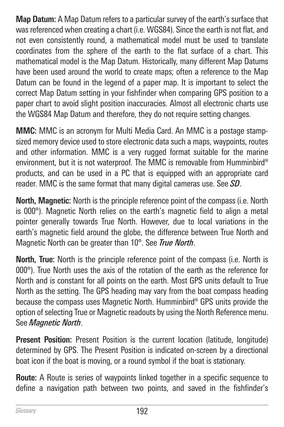 Humminbird 700 SERIES 798CI User Manual | Page 204 / 210