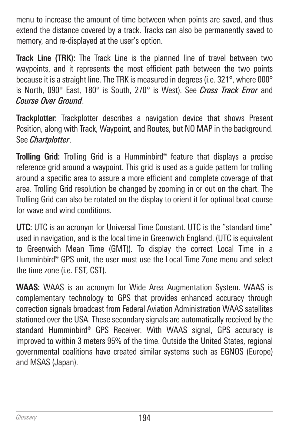 Humminbird 700 SERIES 798CI User Manual | Page 206 / 210