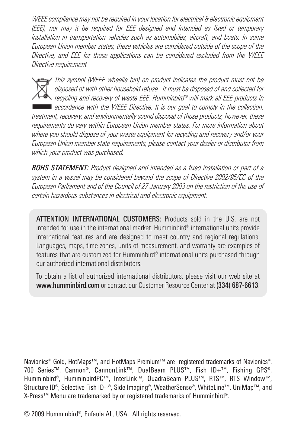 Humminbird 700 SERIES 798CI User Manual | Page 3 / 210