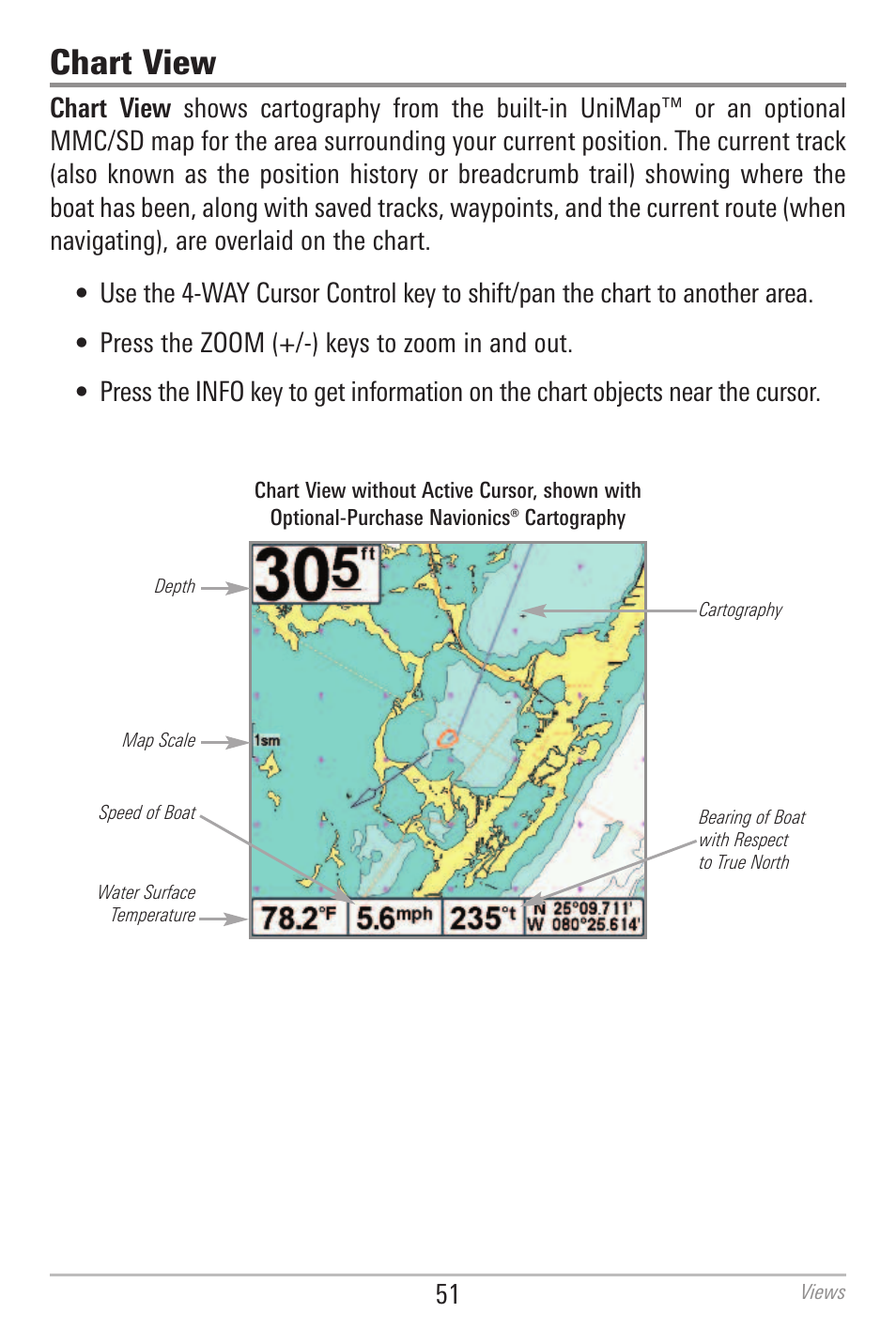 Chart view | Humminbird 700 SERIES 798CI User Manual | Page 63 / 210