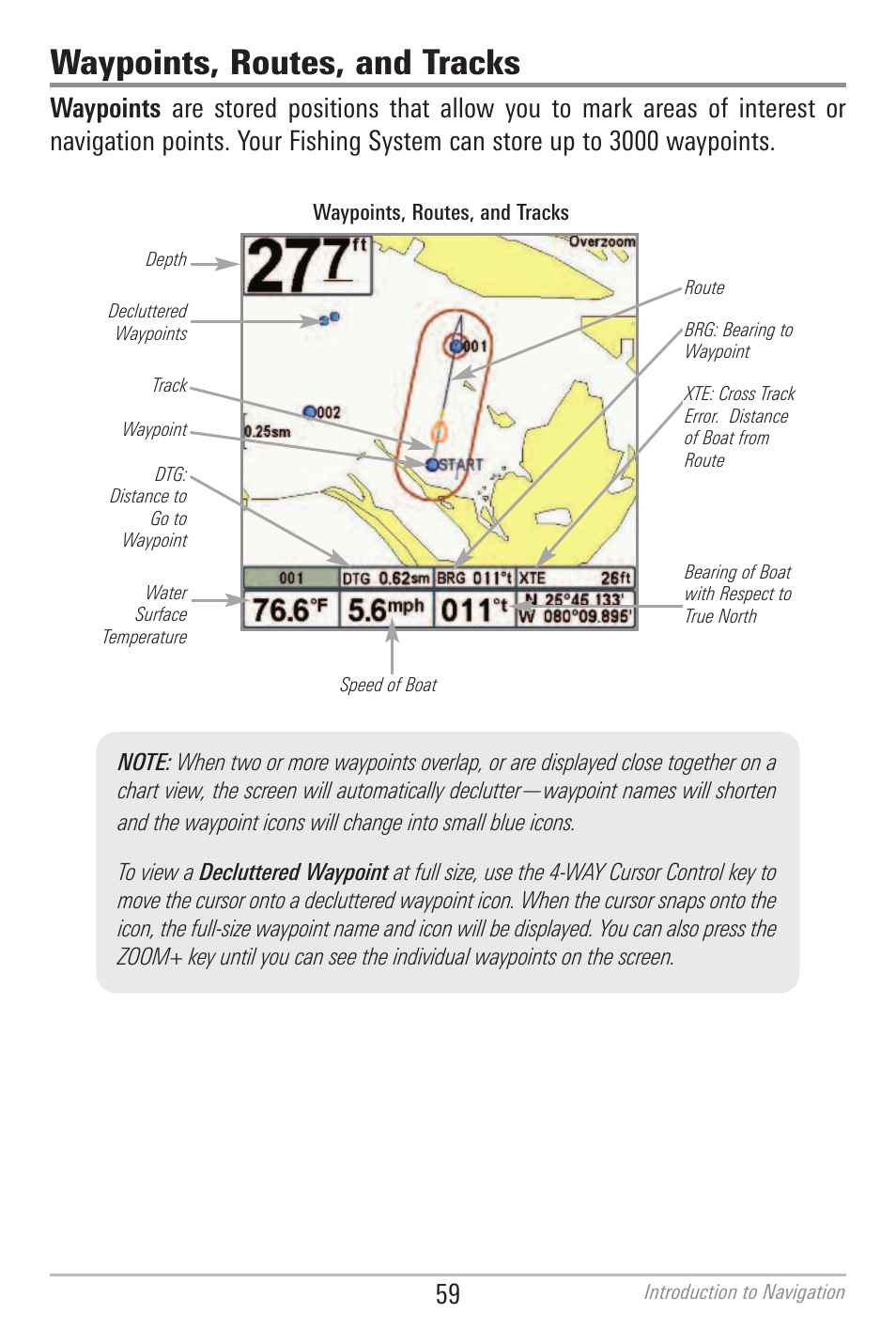 Waypoints, routes, and tracks | Humminbird 700 SERIES 798CI User Manual | Page 71 / 210