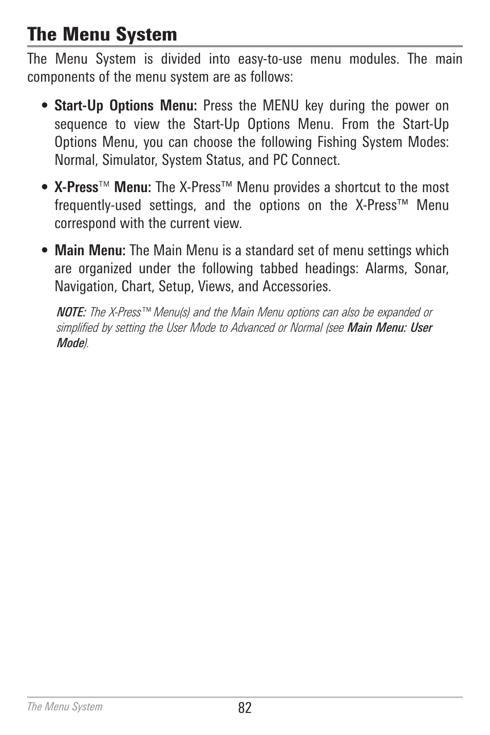 The menu system | Humminbird 700 SERIES 798CI User Manual | Page 94 / 210
