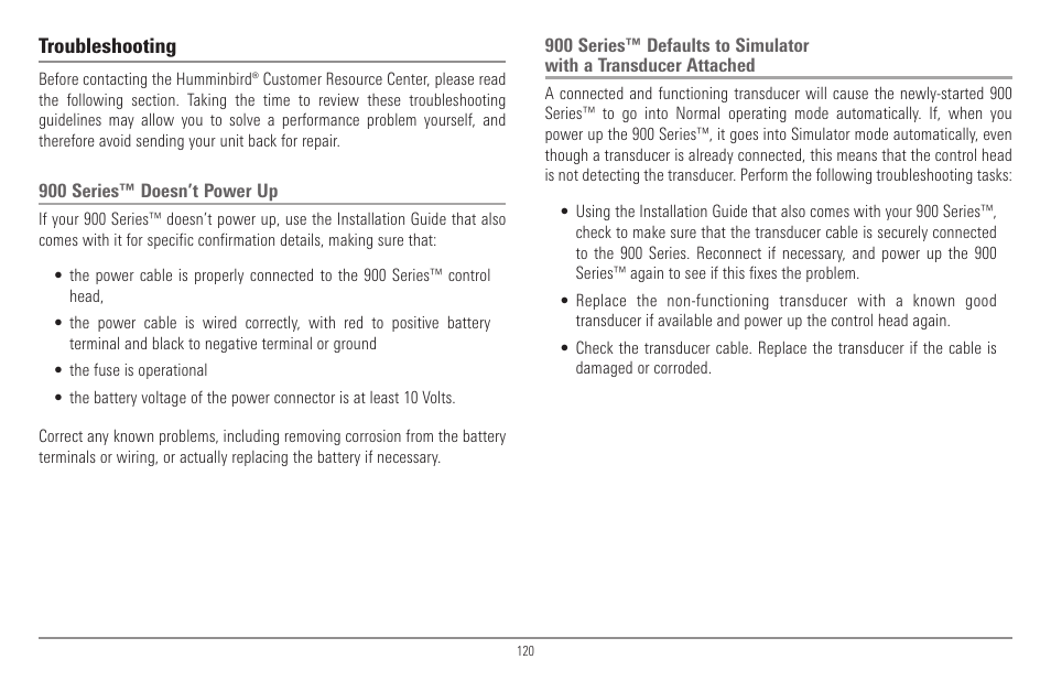 Humminbird 900 Series User Manual | Page 127 / 146