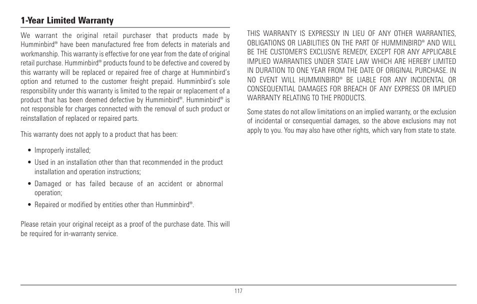 Humminbird 967C User Manual | Page 125 / 143