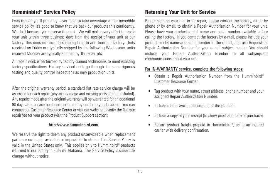 Humminbird 967C User Manual | Page 126 / 143