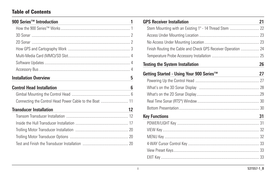Humminbird 967C User Manual | Page 3 / 143