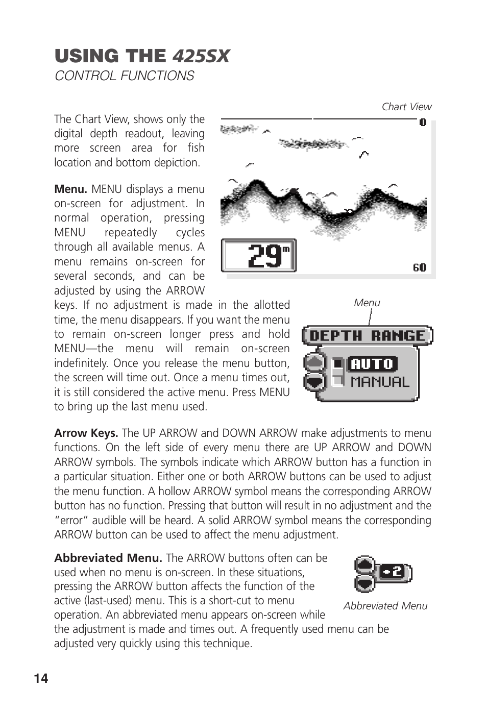Using the 425sx | Humminbird 425 SX User Manual | Page 16 / 36