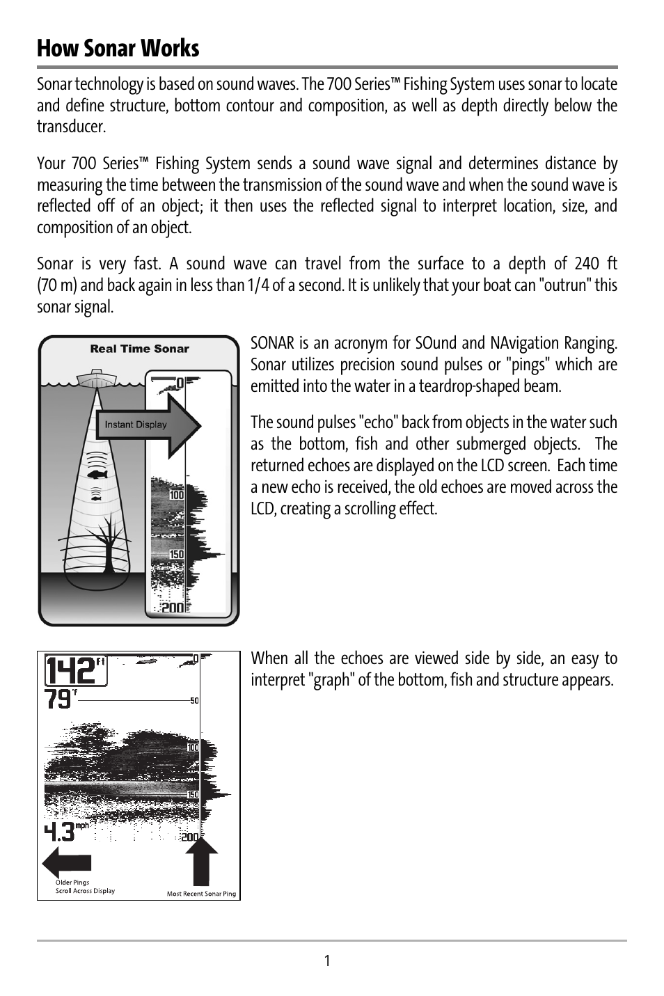 How sonar works | Humminbird 737 User Manual | Page 10 / 138