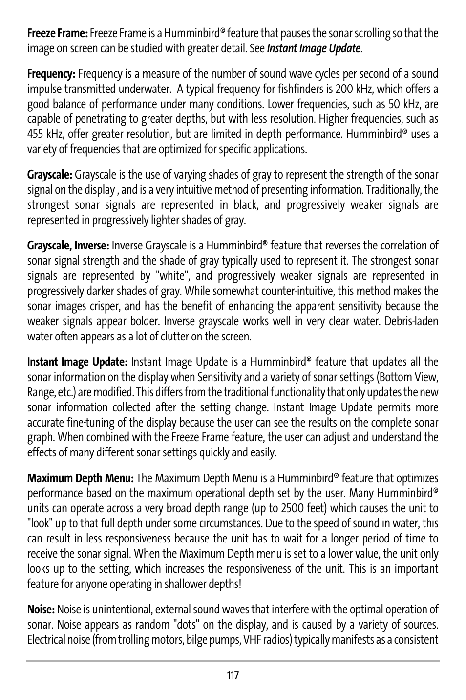 Humminbird 737 User Manual | Page 126 / 138