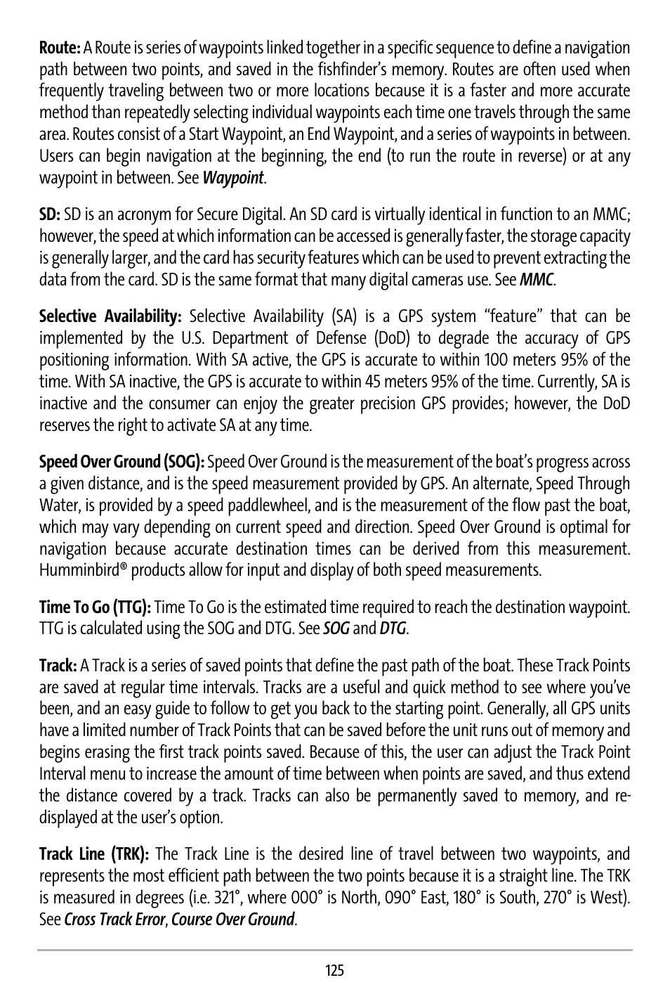 Humminbird 737 User Manual | Page 134 / 138