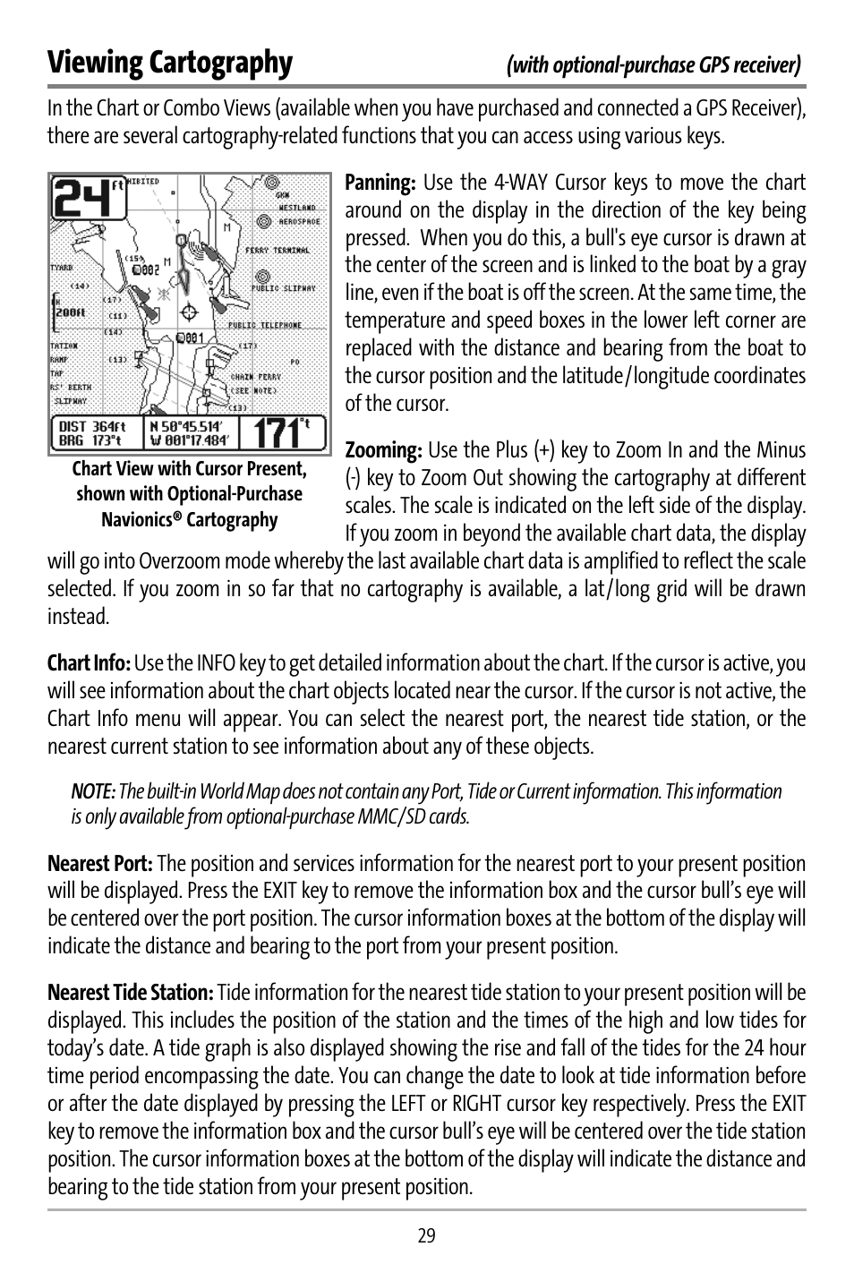 Viewing cartography | Humminbird 737 User Manual | Page 38 / 138