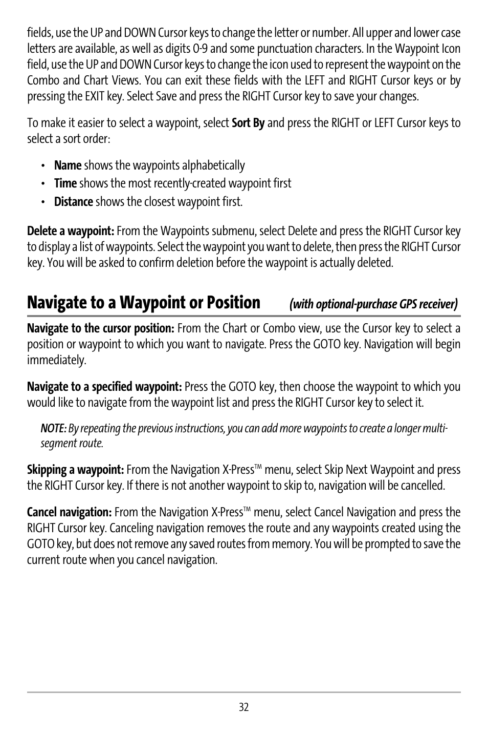 Navigate to a waypoint or position | Humminbird 737 User Manual | Page 41 / 138