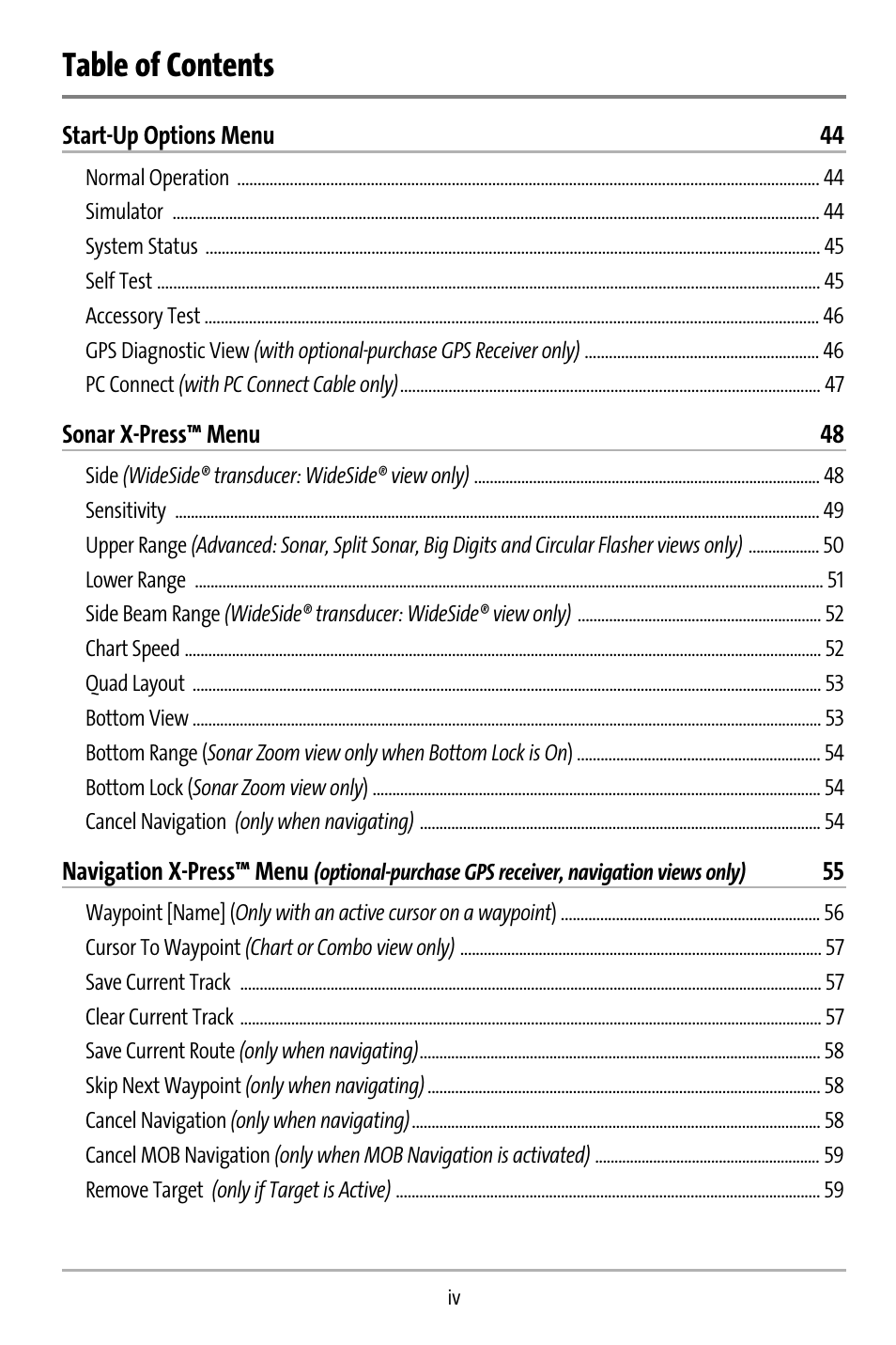 Humminbird 737 User Manual | Page 5 / 138