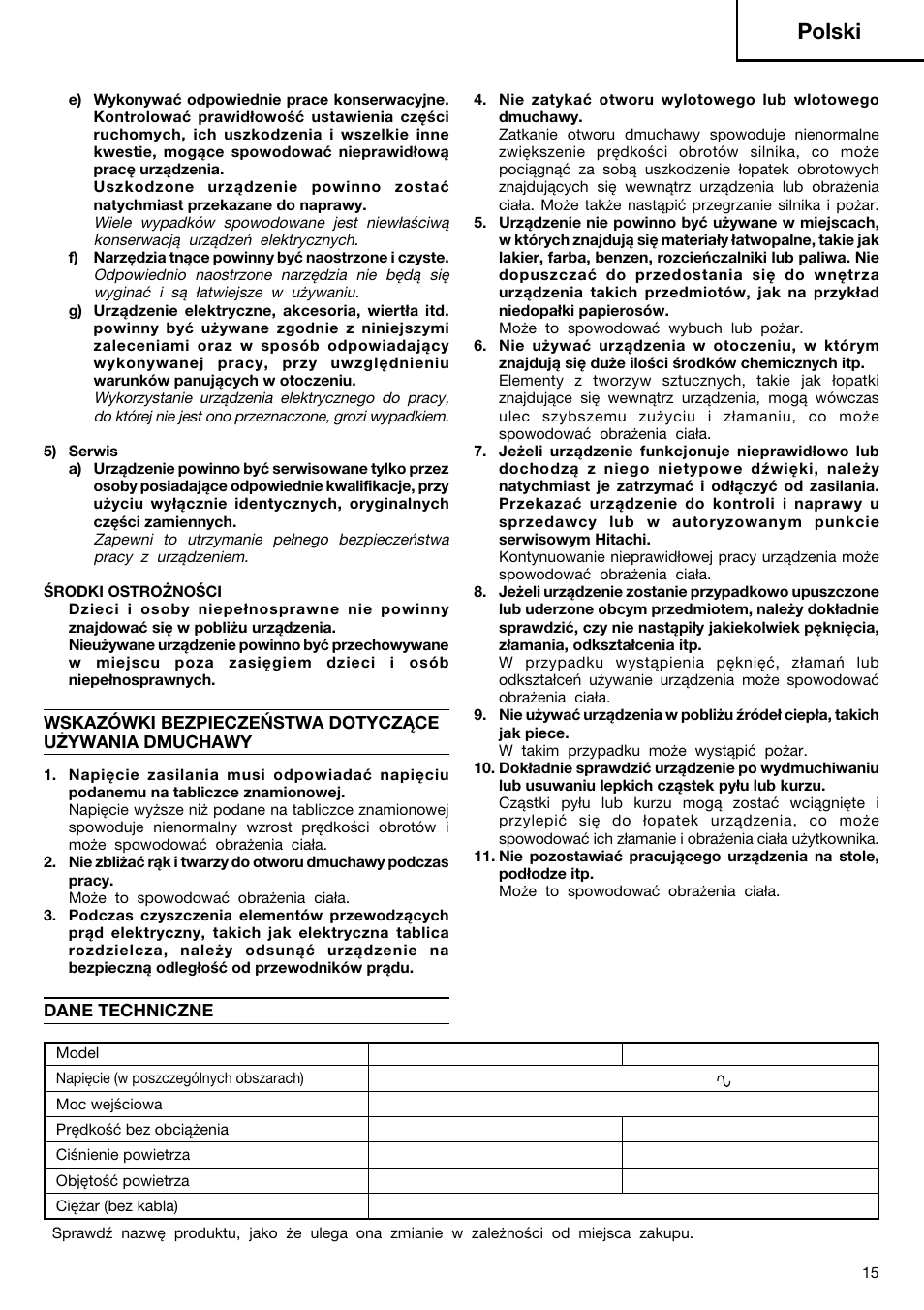 Polski | Humminbird RB 40VA User Manual | Page 16 / 41