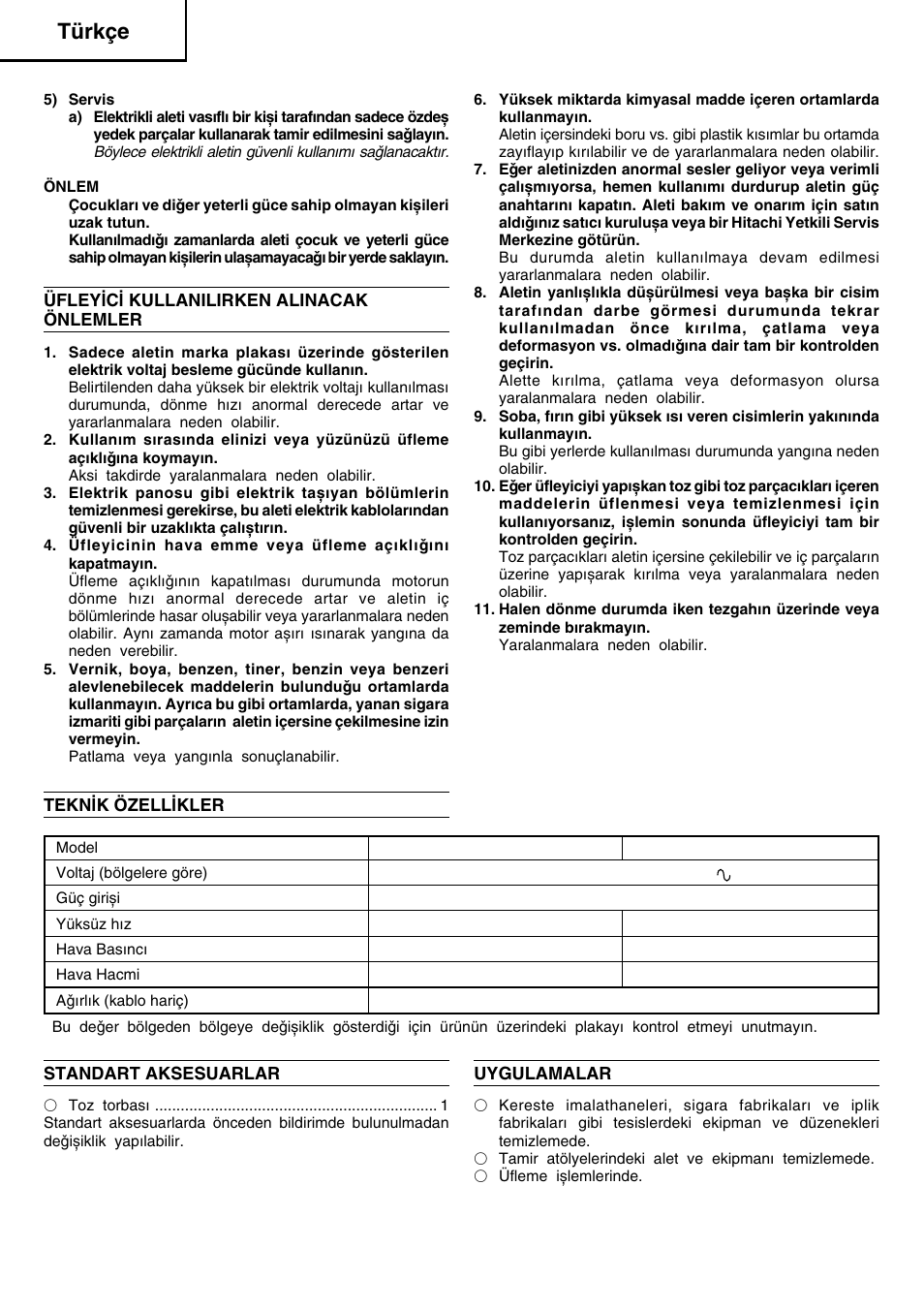 Türkçe | Humminbird RB 40VA User Manual | Page 27 / 41