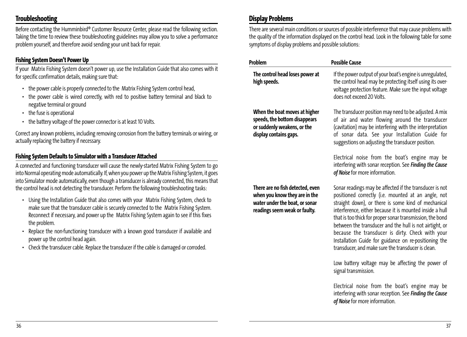 Humminbird AS GR4 User Manual | Page 21 / 23