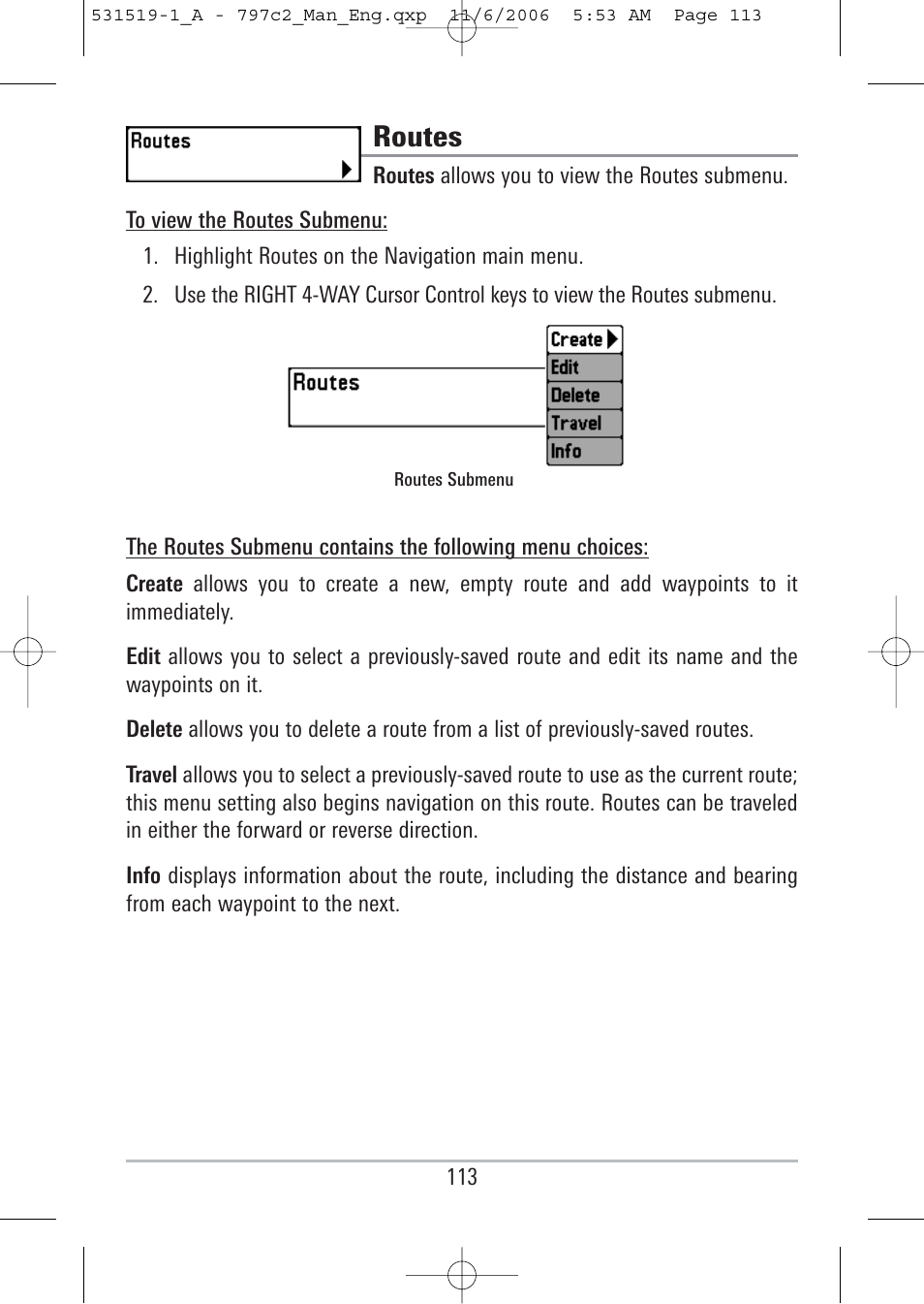 Routes | Humminbird 700 series User Manual | Page 123 / 183