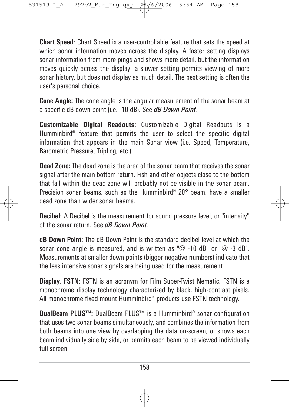 Humminbird 700 series User Manual | Page 168 / 183