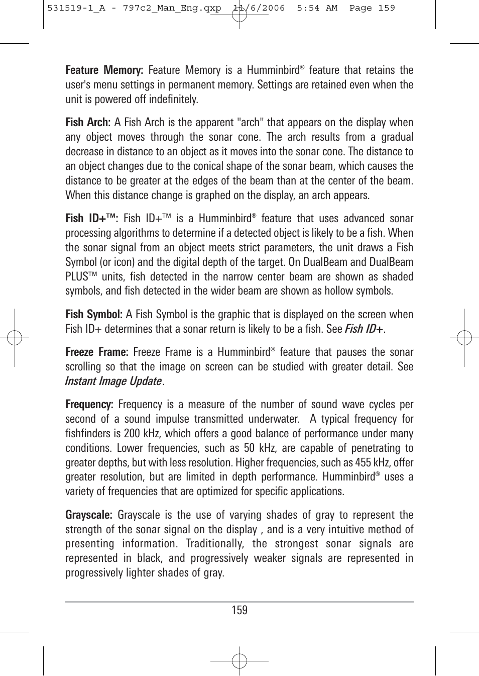 Humminbird 700 series User Manual | Page 169 / 183