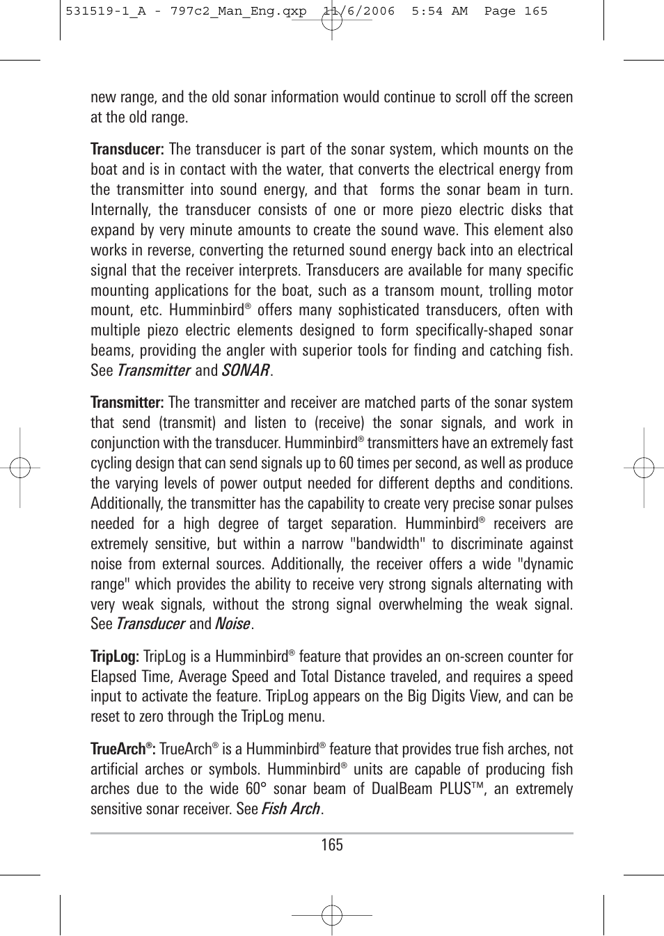 Humminbird 700 series User Manual | Page 175 / 183
