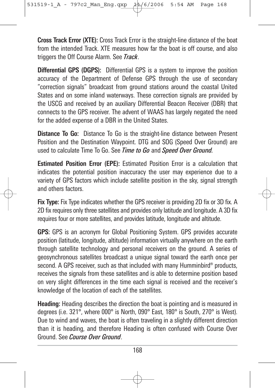 Humminbird 700 series User Manual | Page 178 / 183
