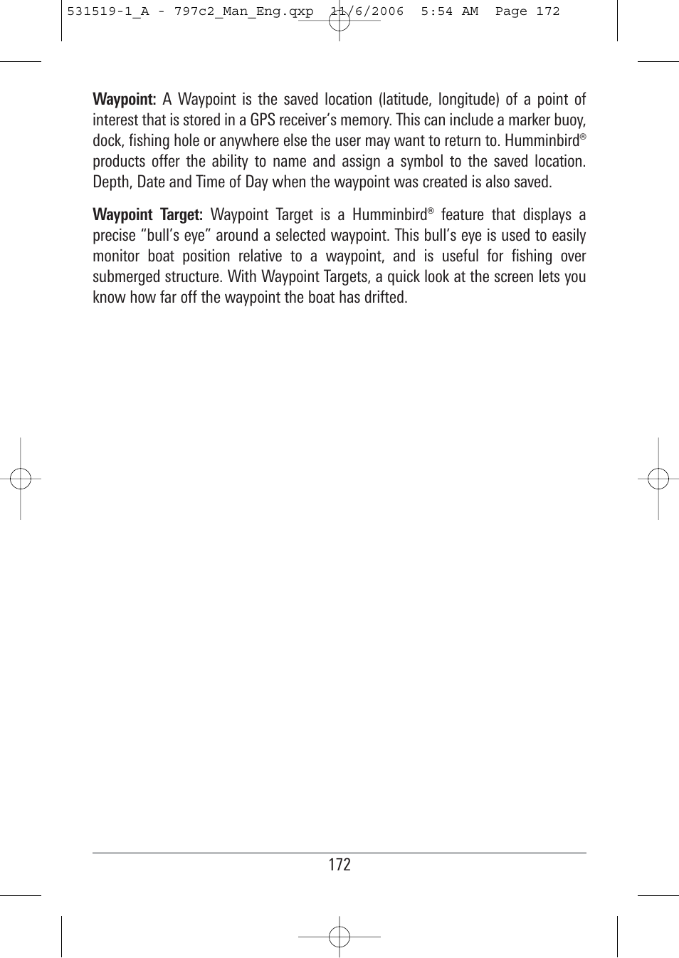 Humminbird 700 series User Manual | Page 182 / 183