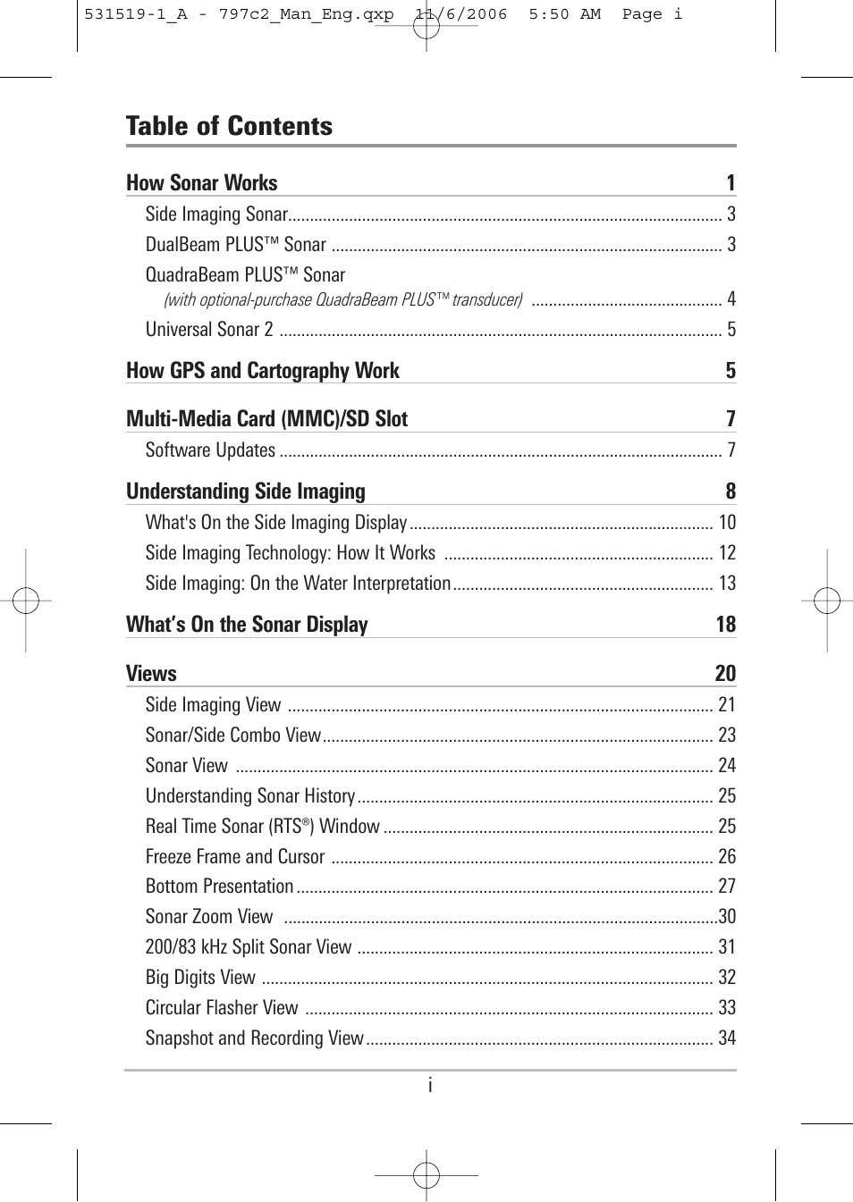 Humminbird 700 series User Manual | Page 3 / 183