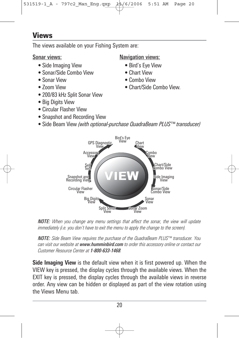 Views | Humminbird 700 series User Manual | Page 30 / 183