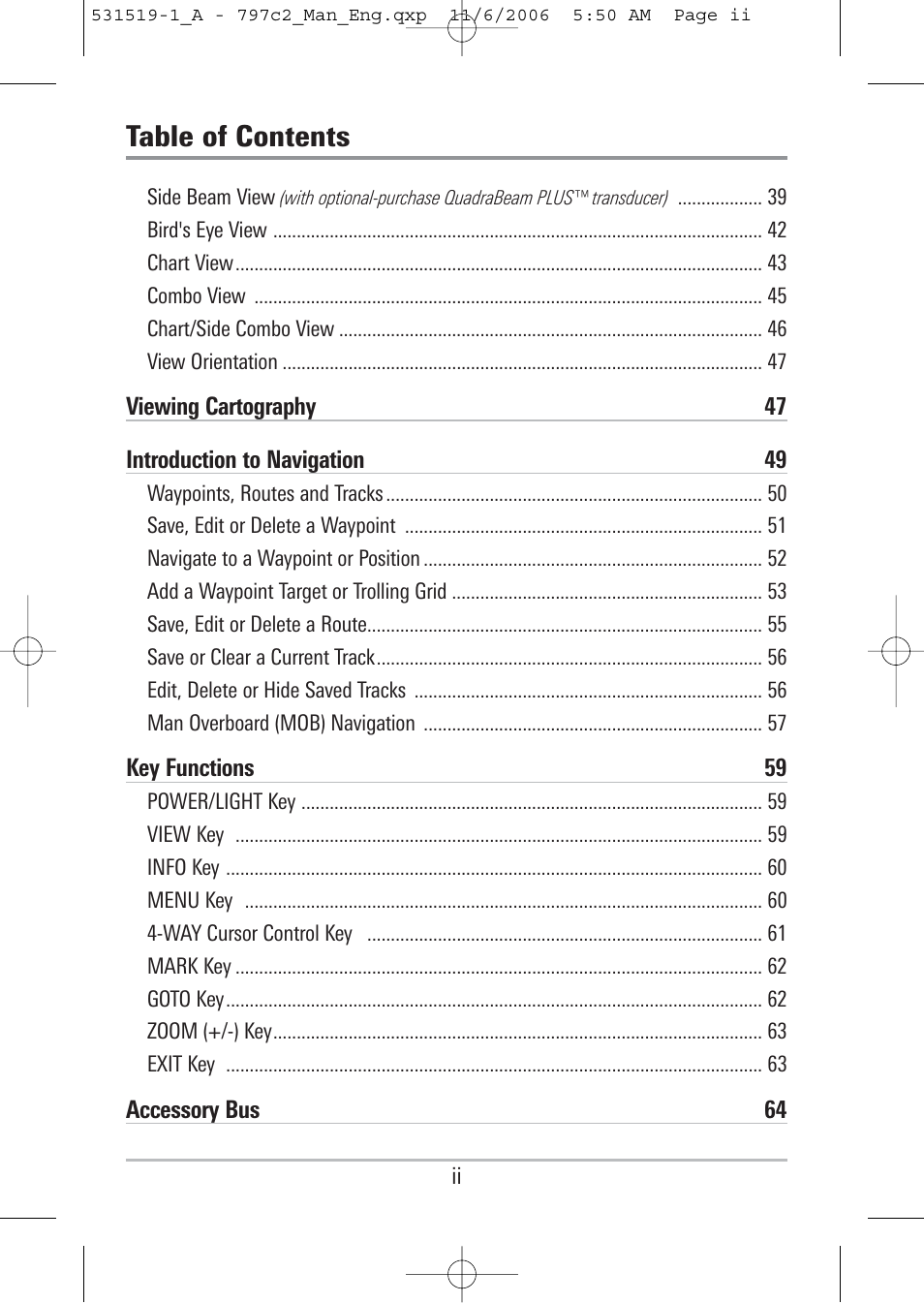 Humminbird 700 series User Manual | Page 4 / 183