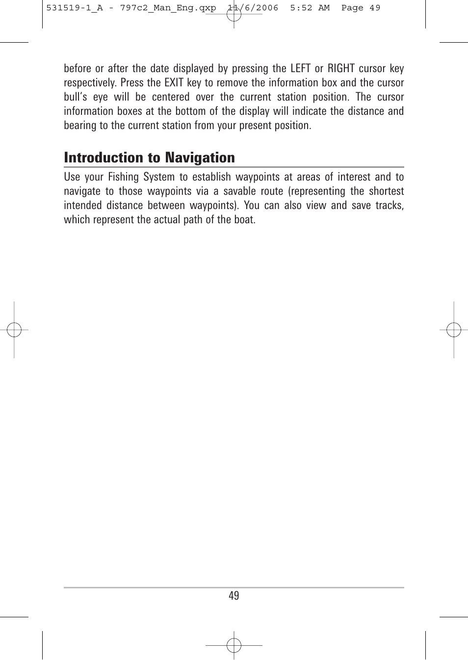 Introduction to navigation | Humminbird 700 series User Manual | Page 59 / 183