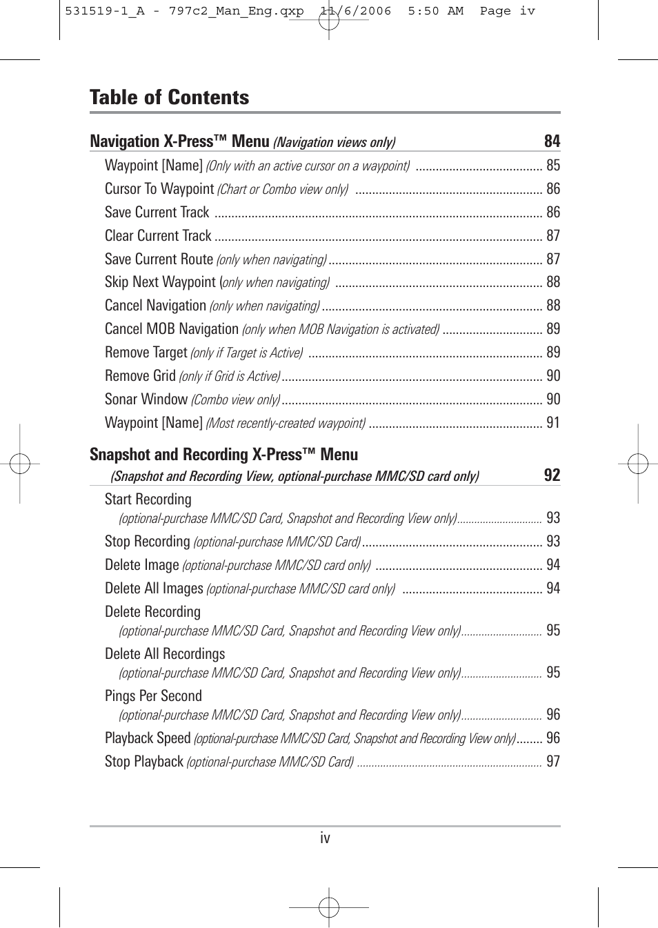Humminbird 700 series User Manual | Page 6 / 183