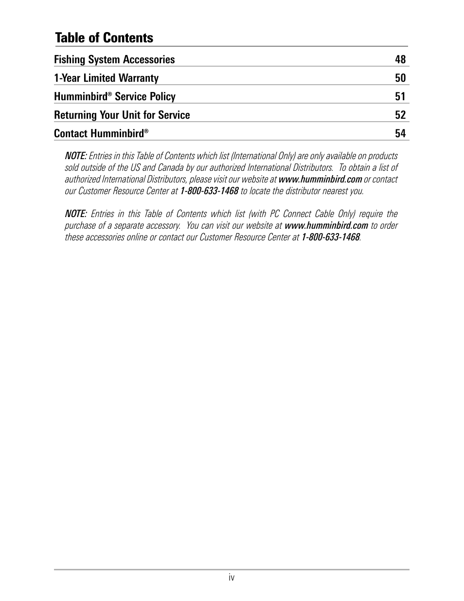 Humminbird 531324-1_D User Manual | Page 5 / 60