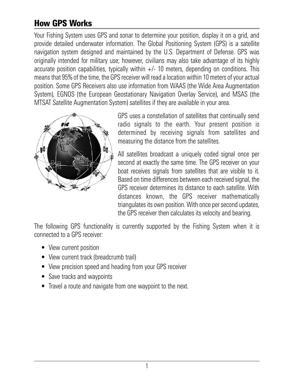 How gps works | Humminbird 531324-1_D User Manual | Page 7 / 60