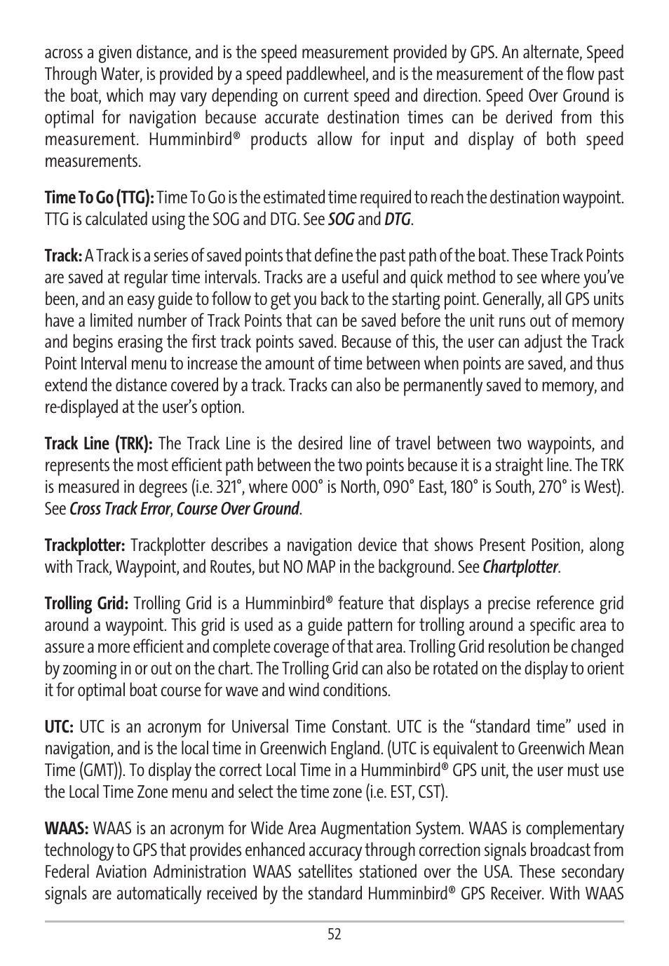 Humminbird GR16 User Manual | Page 57 / 60