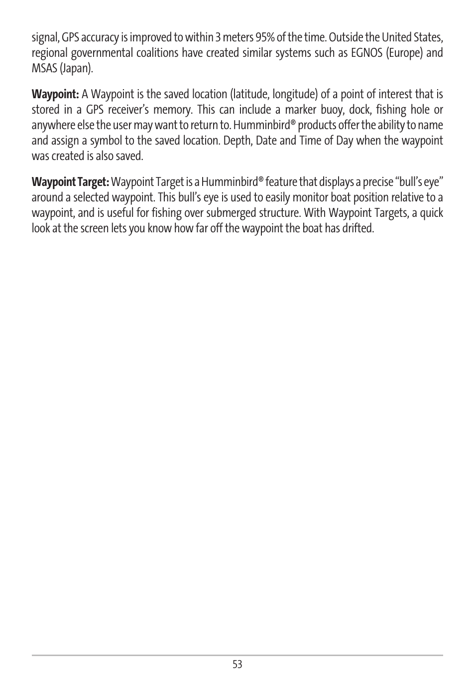 Humminbird GR16 User Manual | Page 58 / 60