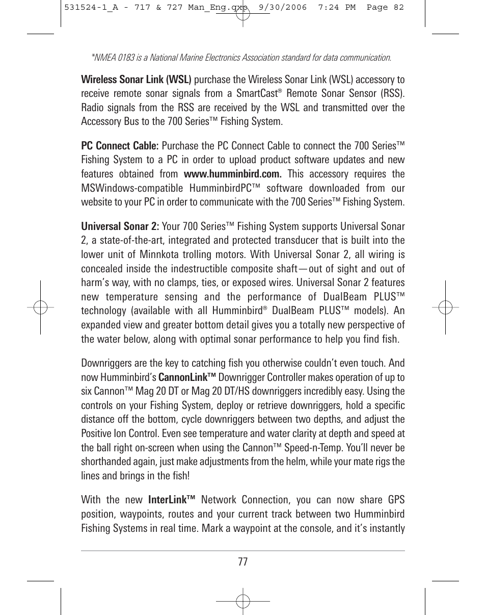 Humminbird 727 User Manual | Page 82 / 96