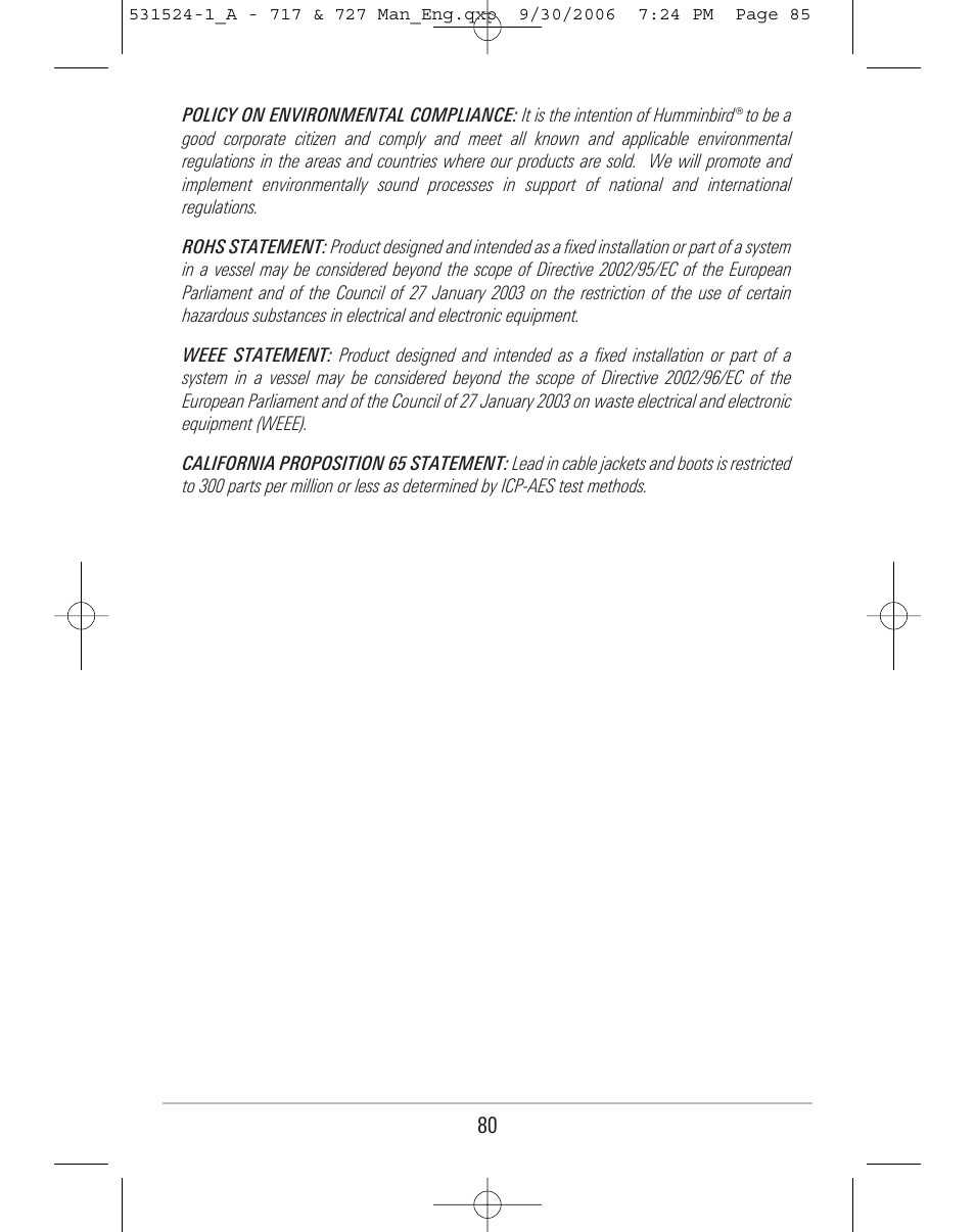 Humminbird 727 User Manual | Page 85 / 96