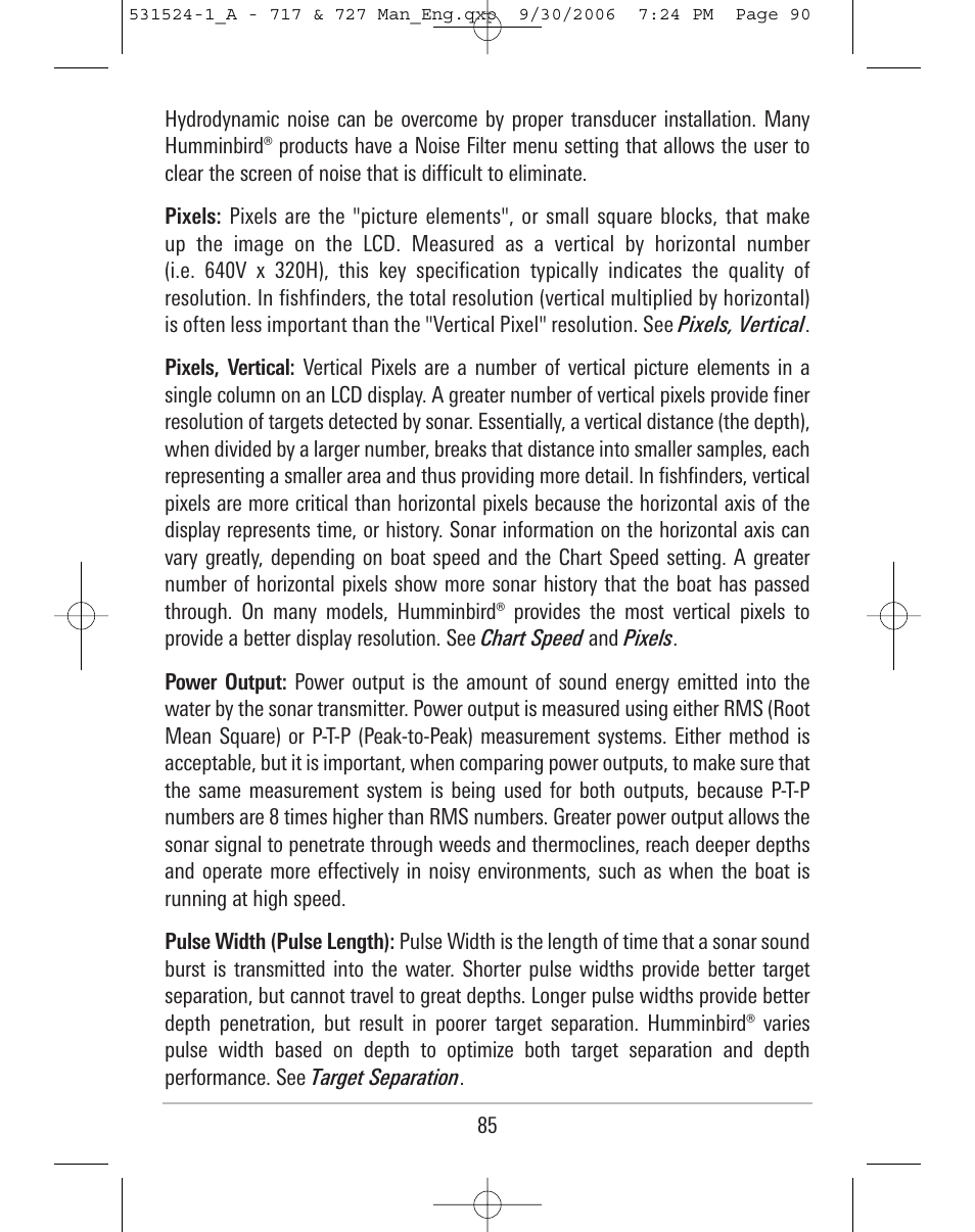 Humminbird 727 User Manual | Page 90 / 96